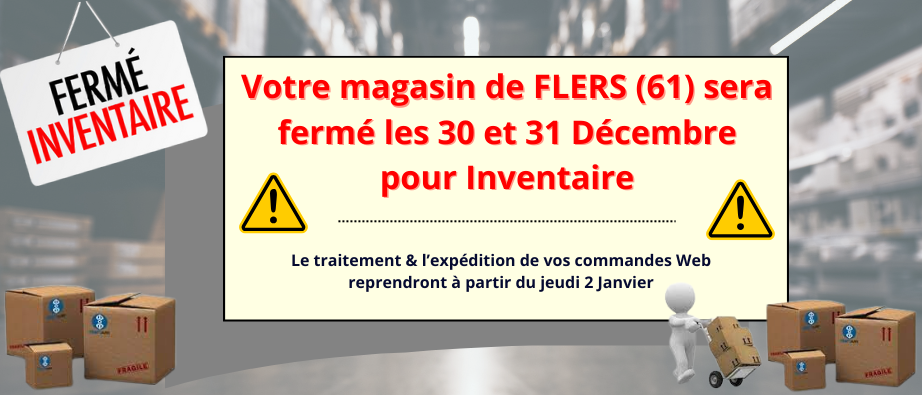 Inventaire les 30 et 31 Décembre 2024, votre boutique Armurerie Gilles de Flers (61) sera fermé sur ces deux dates. Reprise du traitement de vos commandes et expéditions de vos commandes web à partir du jeudi 2 janvier. Exceptionnellement, pas d'expéditio