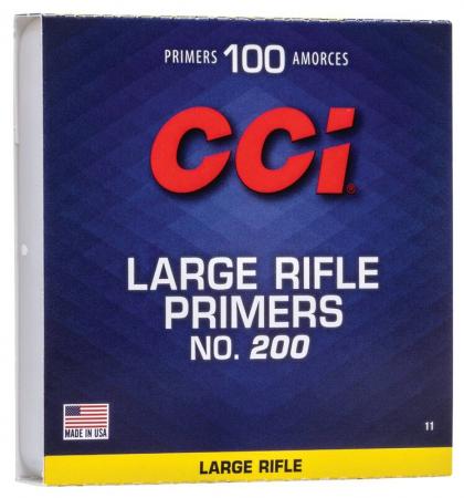100 amorces CCI large rifle boxer