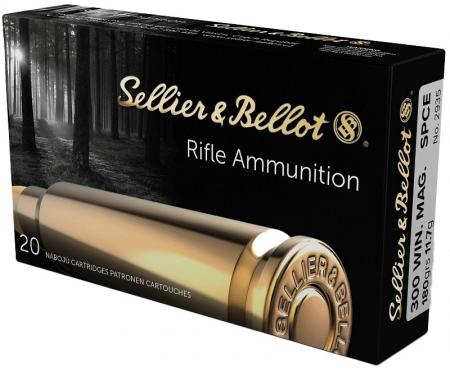 Boite de 20 cartouches SELLIER&BELLOT .300Win Mag SPCE 180gr / 11,7g