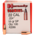 100 ogives Hornady calibre 22 (.224) 55 gr / 3,56 g Soft Point #2265 26039