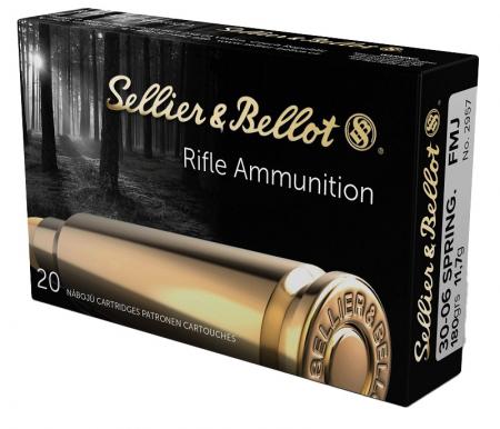 Boite de 20 cartouches SELLIER&BELLOT 30-06 FMJ 180gr / 11,7g