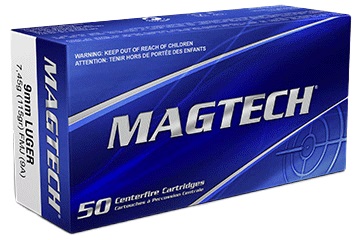 Boites de 50 cartouches MAGTECH 9mm FMJ 115gr