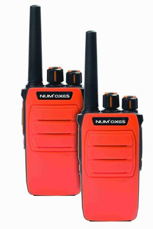 Pack 2 Talkies-Walkies NUM'AXES TLK1054 ORANGE