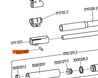 Goupille de fixation de support de guidon FEINWERKBAU 300/300S