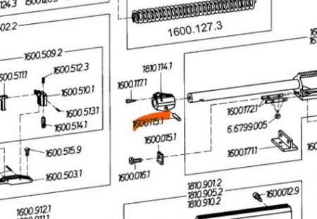 Axe de support de guidon FEINWERKBAU 65