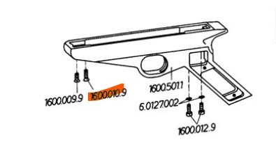 Vis de fixation avant (longue) FEINWERKBAU 65