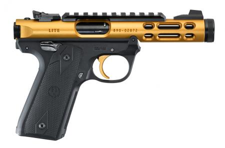 Pistolet semi-auto RUGER Mark IV 22/45 Lite fileté Or Anodize CAL 22LR - 43926