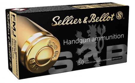 Boite de 50 cartouches SELLIER&BELLOT .380acp FMJ 92gr / 5,96g