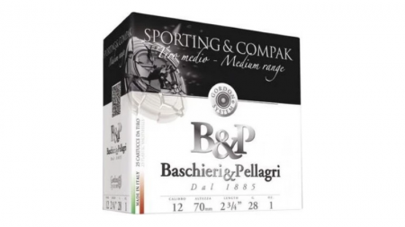 Cartouches de sport BASCHIERI & PELLAGRI SPORTING & COMPAK calibre 12/70
