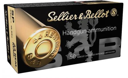 Boite de 50 cartouches SELLIER&BELLOT .44Mag JSP 240gr / 15,55g 