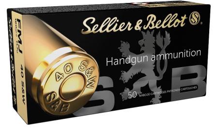 Boite de 50 cartouches SELLIER&BELLOT .40S&W FMJ 180gr / 11,66g